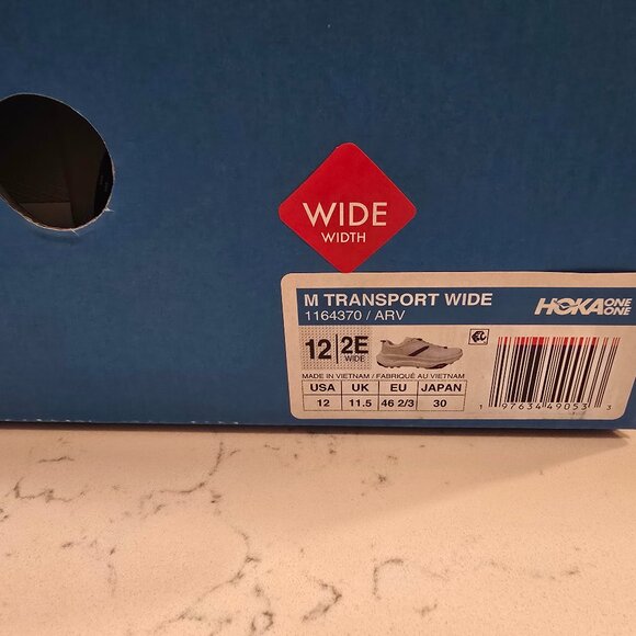 HOKA Transport Running Shoes Training Cordura 1164370-ARV Trail Men's 12 WIDE - Picture 9 of 9